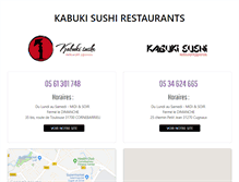Tablet Screenshot of kabuki-sushi.com